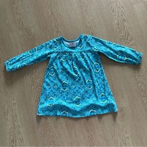 Turquoise Floral Cotton Dress